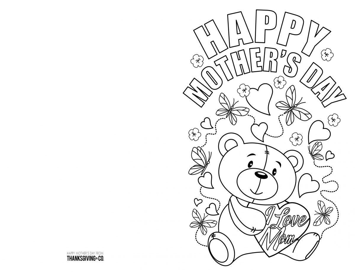 printable mothers day cards for kids pdf
