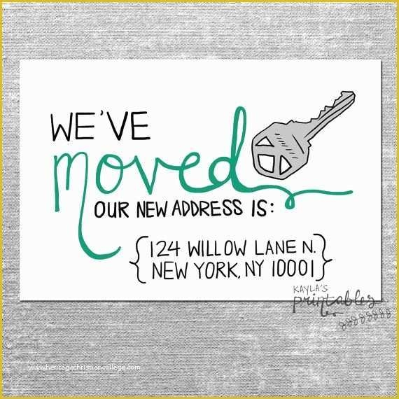 Free Printable Moving Announcement Template Printable Templates