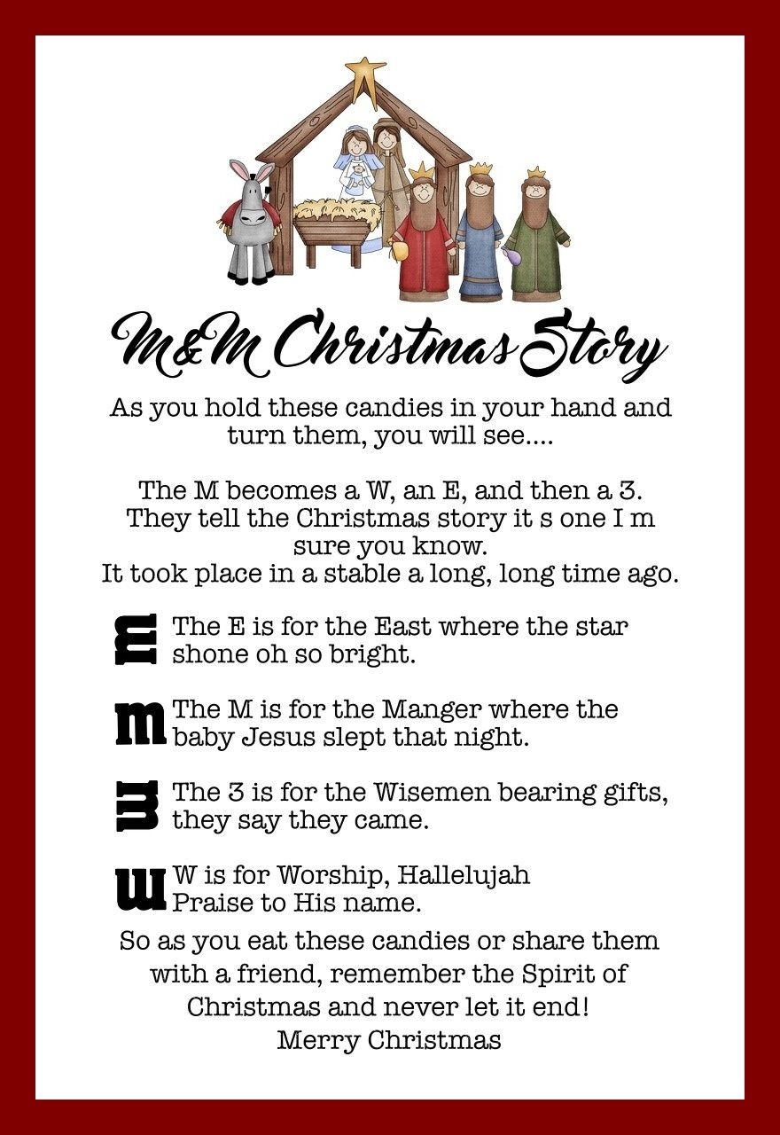 printable nativity story for kids with pictures