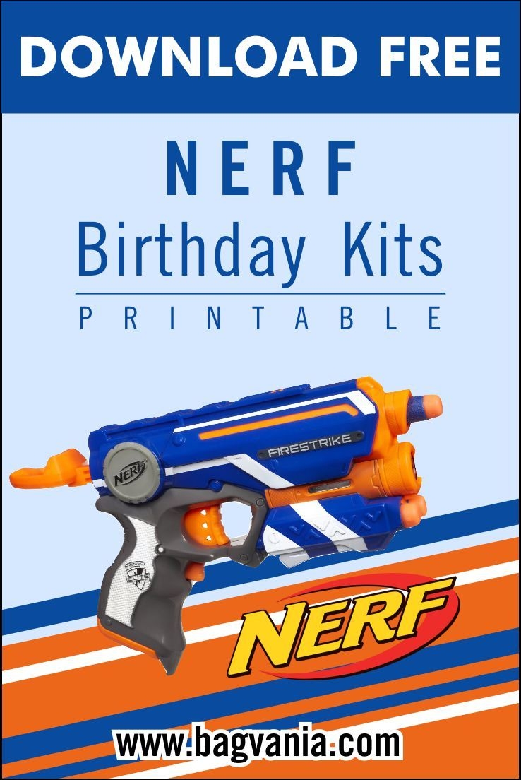 free printable nerf party invitations template free