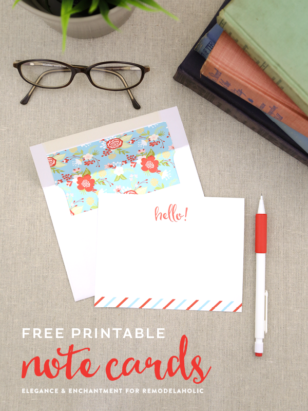 printable note cards free