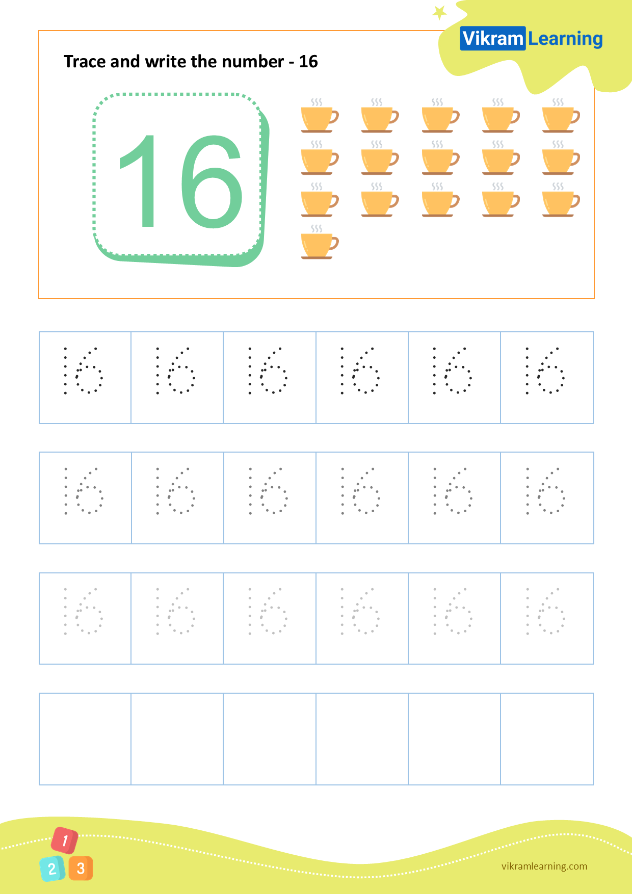 Free Printable Number 16 Worksheets Worksheets Library