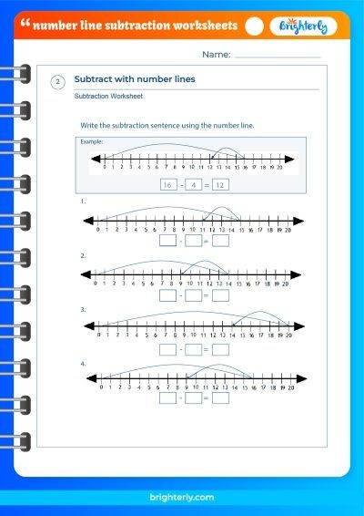 FREE Printable Number Line Subtraction Worksheets PDFs Brighterly