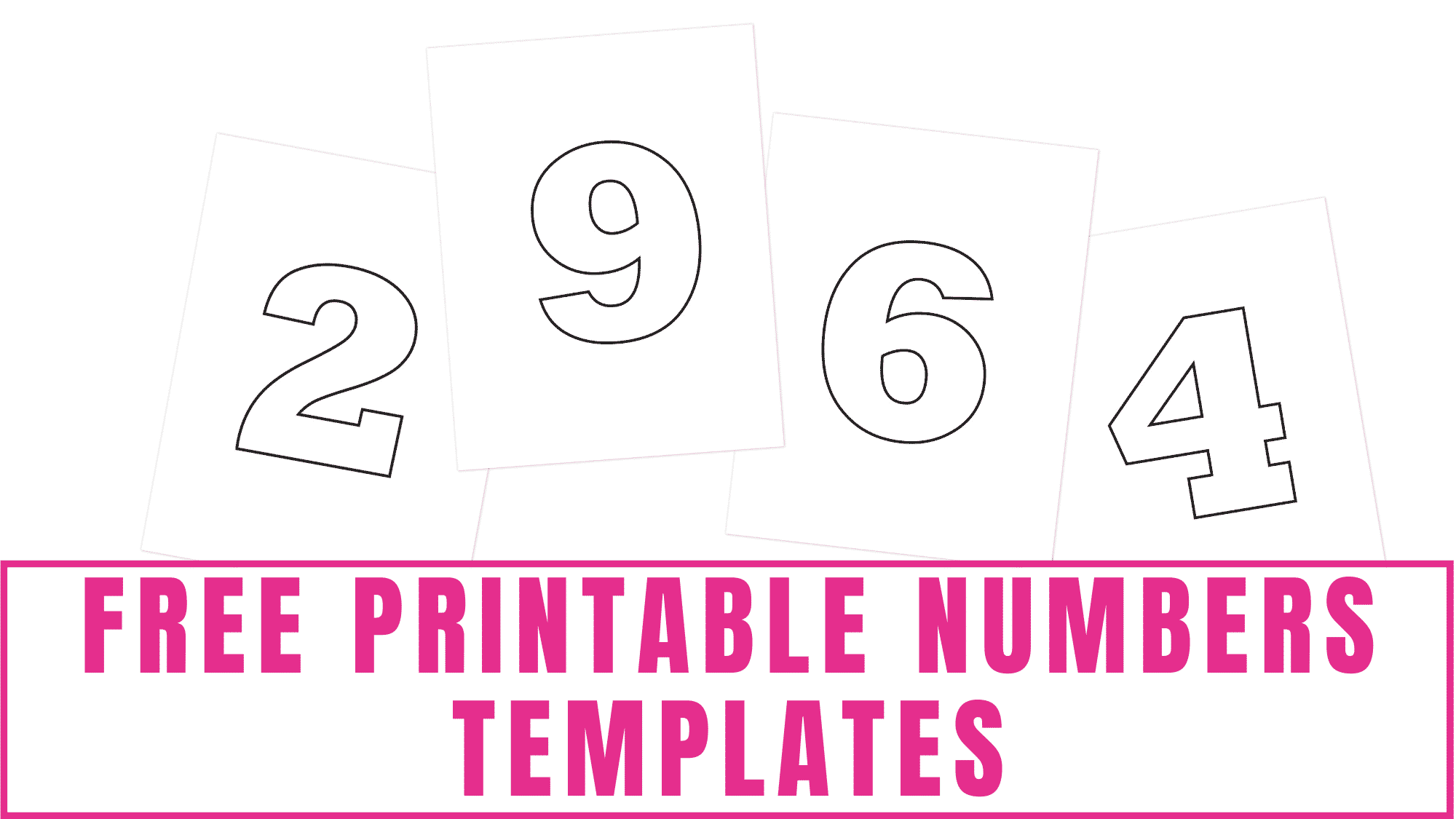 Free Printable Numbers Templates Freebie Finding Mom Fillable Form 2023