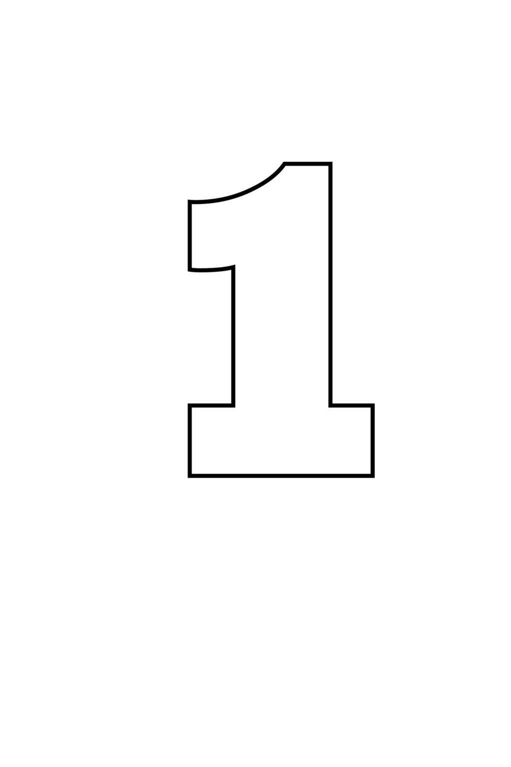 number templates free printable