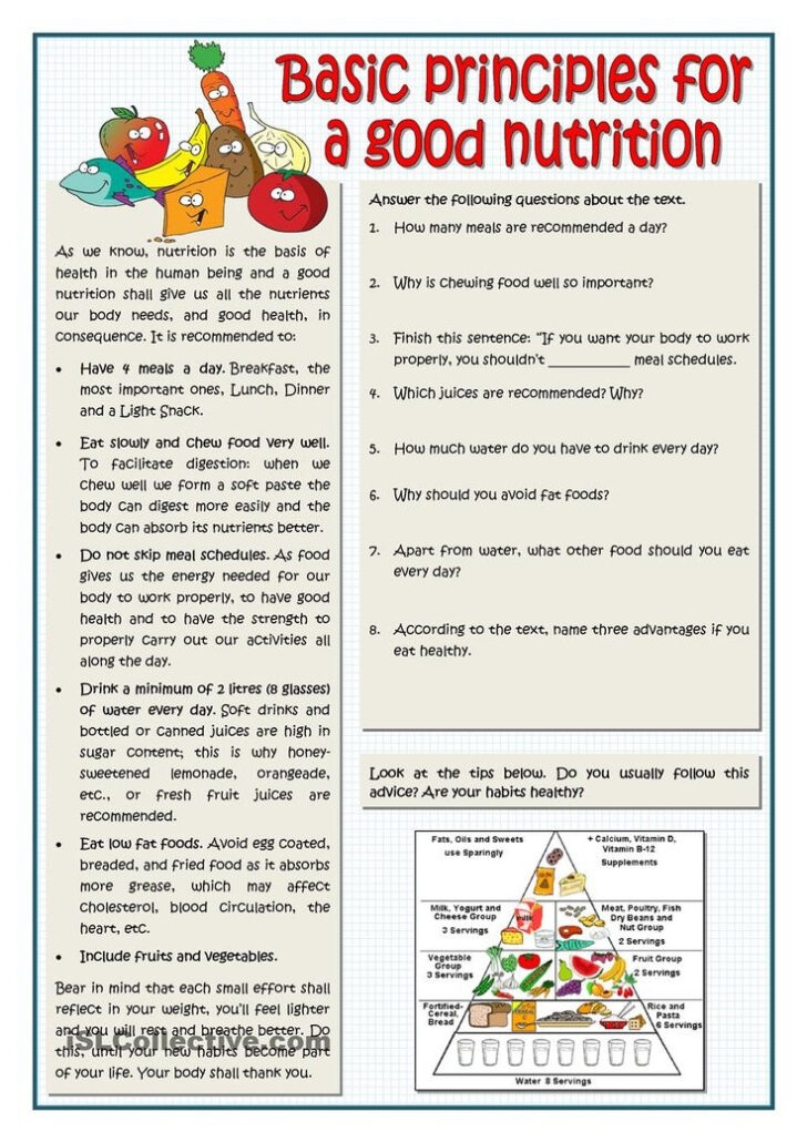 Free Printable Nutrition Worksheets 159 Lyana Worksheets