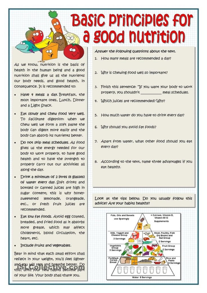 Free Printable Nutrition Worksheets 159 Lyana Worksheets