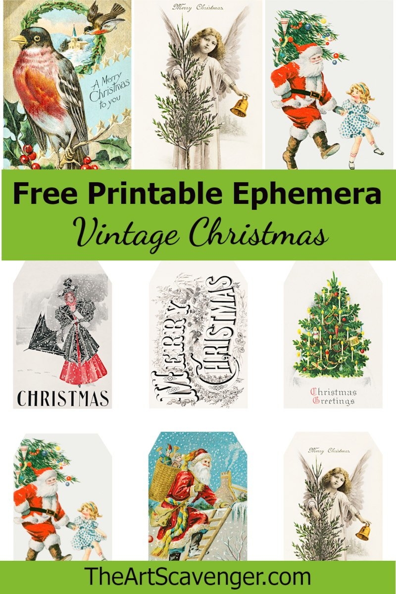 printable old fashioned christmas cards