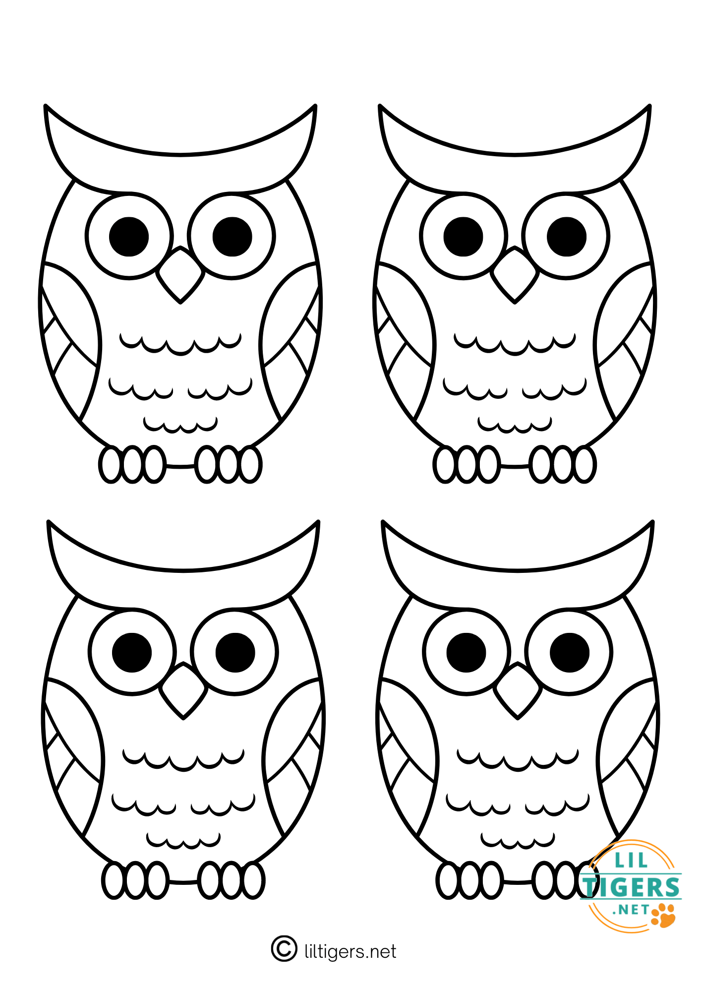 free printable owl pictures for kids