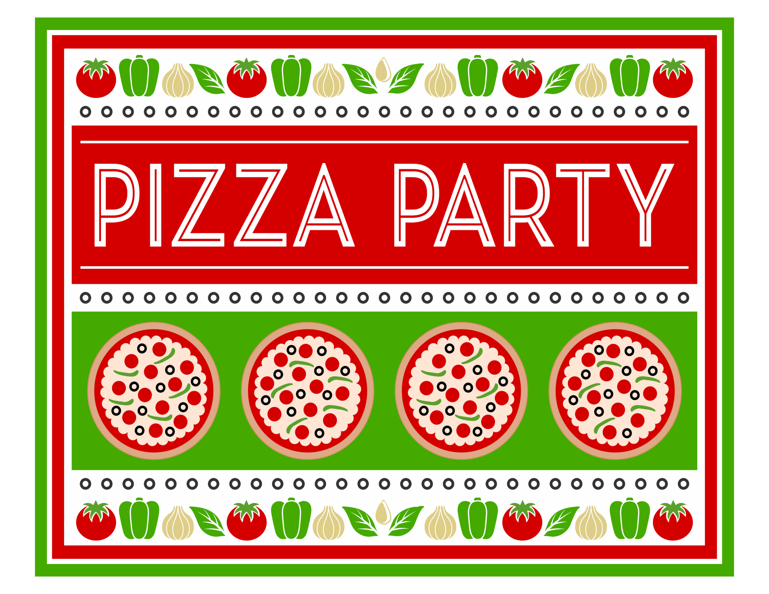 Free Printable Pizza Party Invitation Template Printable Templates