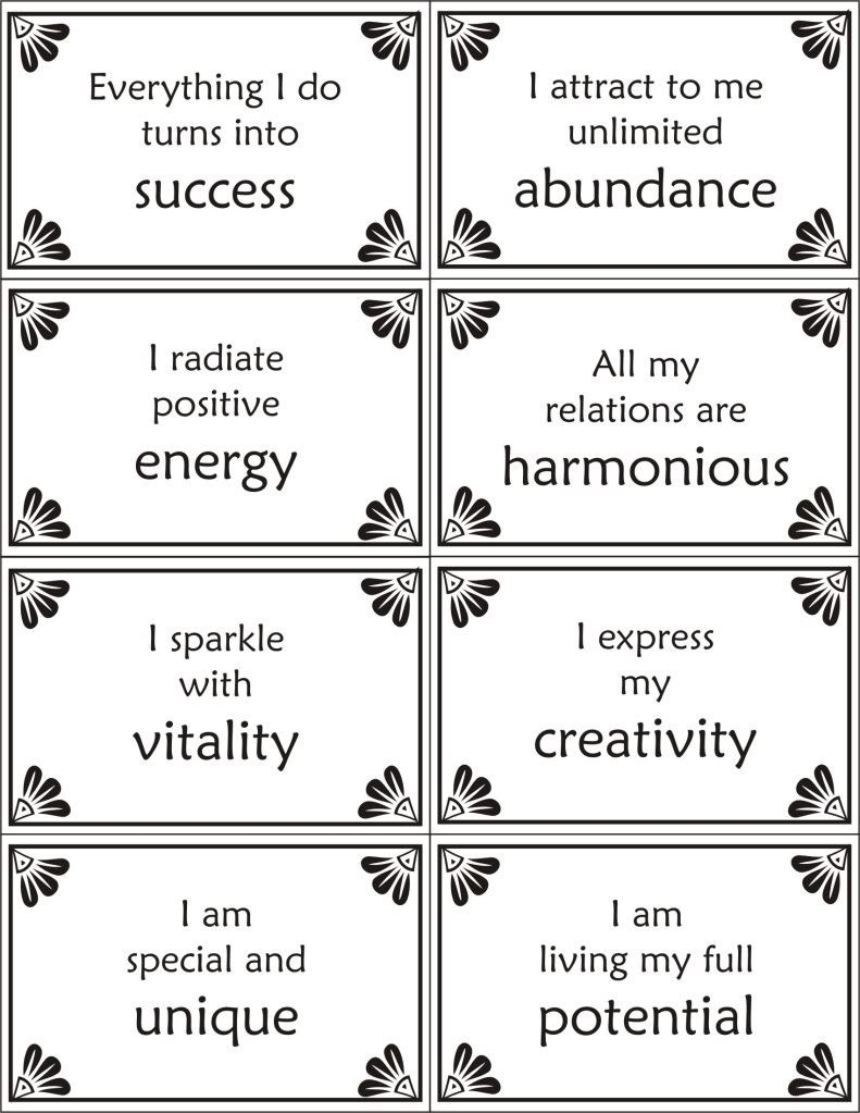 Free Printable Positive Affirmation Cards Free Printable