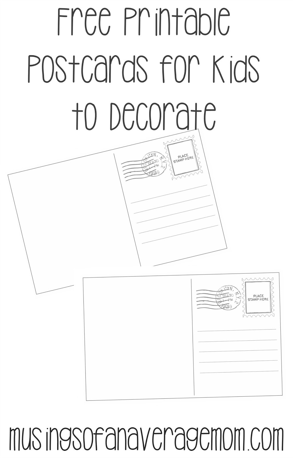 Free Printable Postcard Invitations Template Free Printable