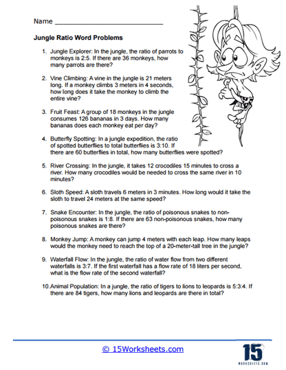 proportions word problems worksheet