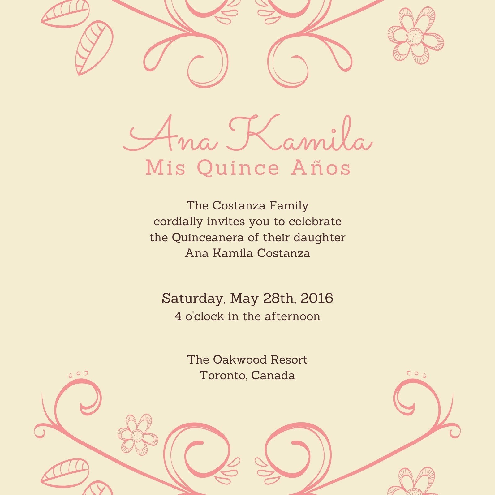 Free Printable Quinceanera Birthday Cards