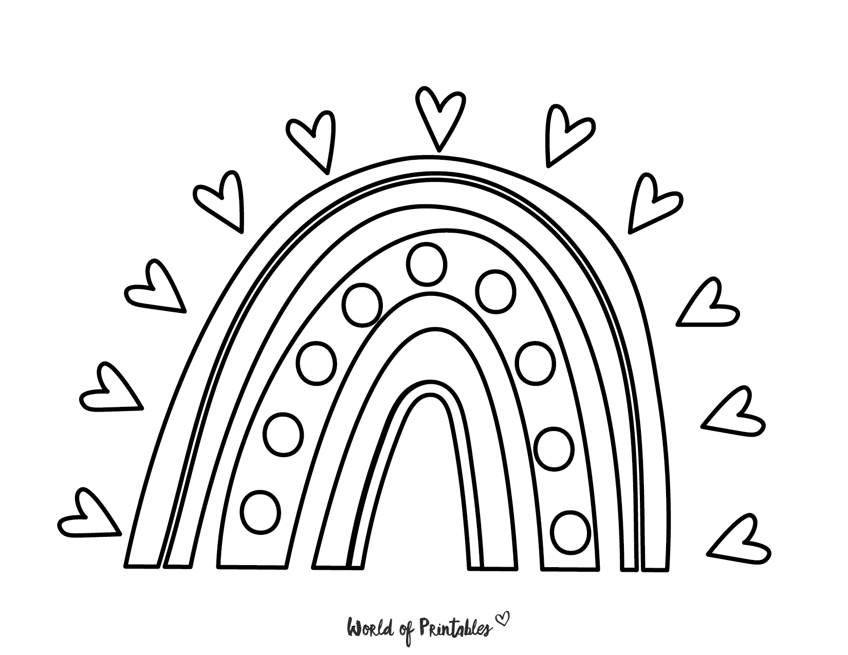 free printable rainbow pictures for kids