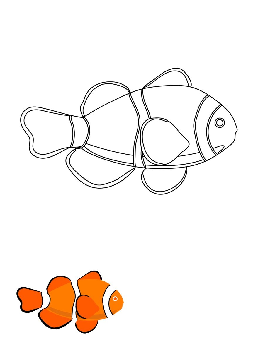 Free Printable Rainbow Fish Coloring Pages