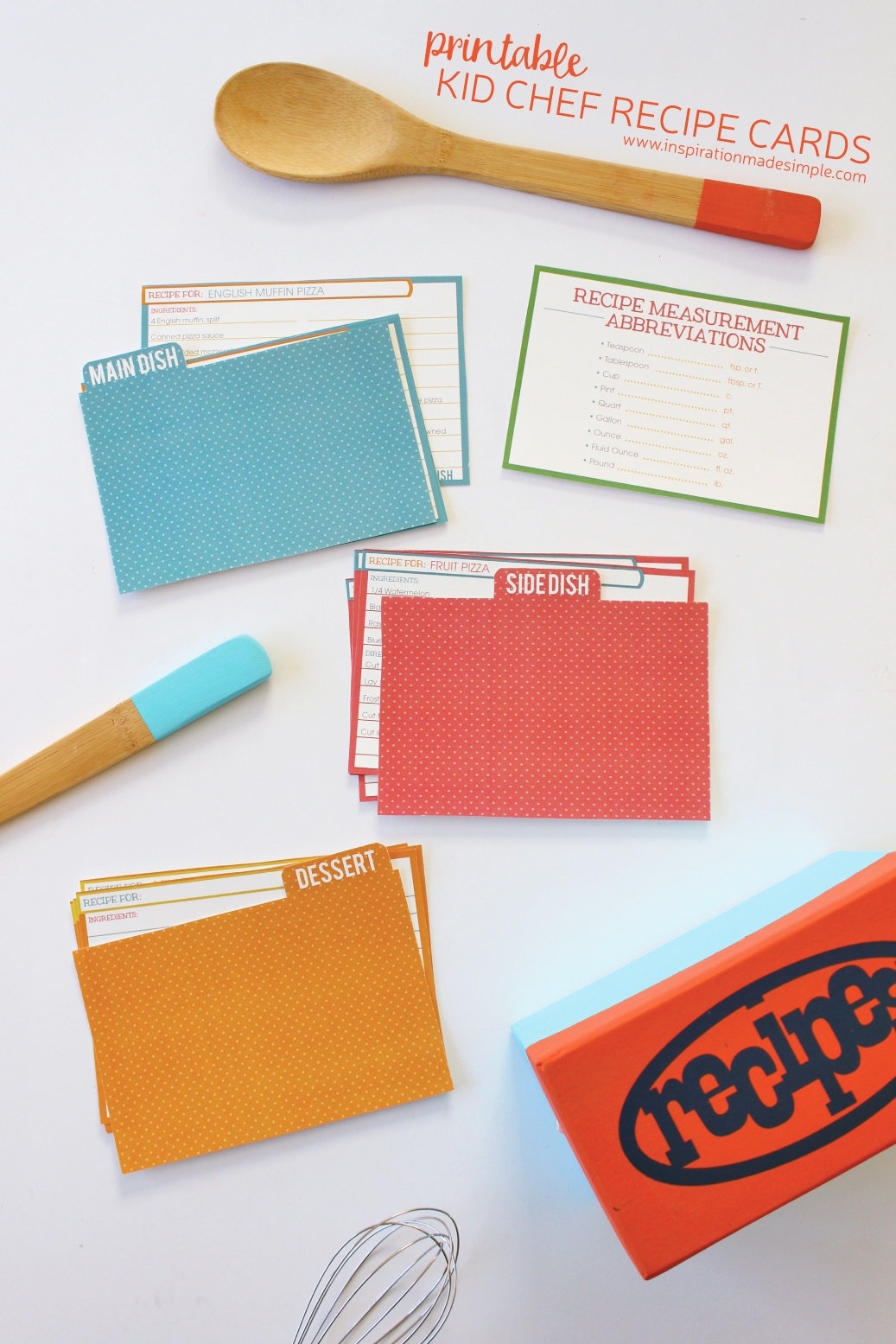 printable recipe cards for preschoolers