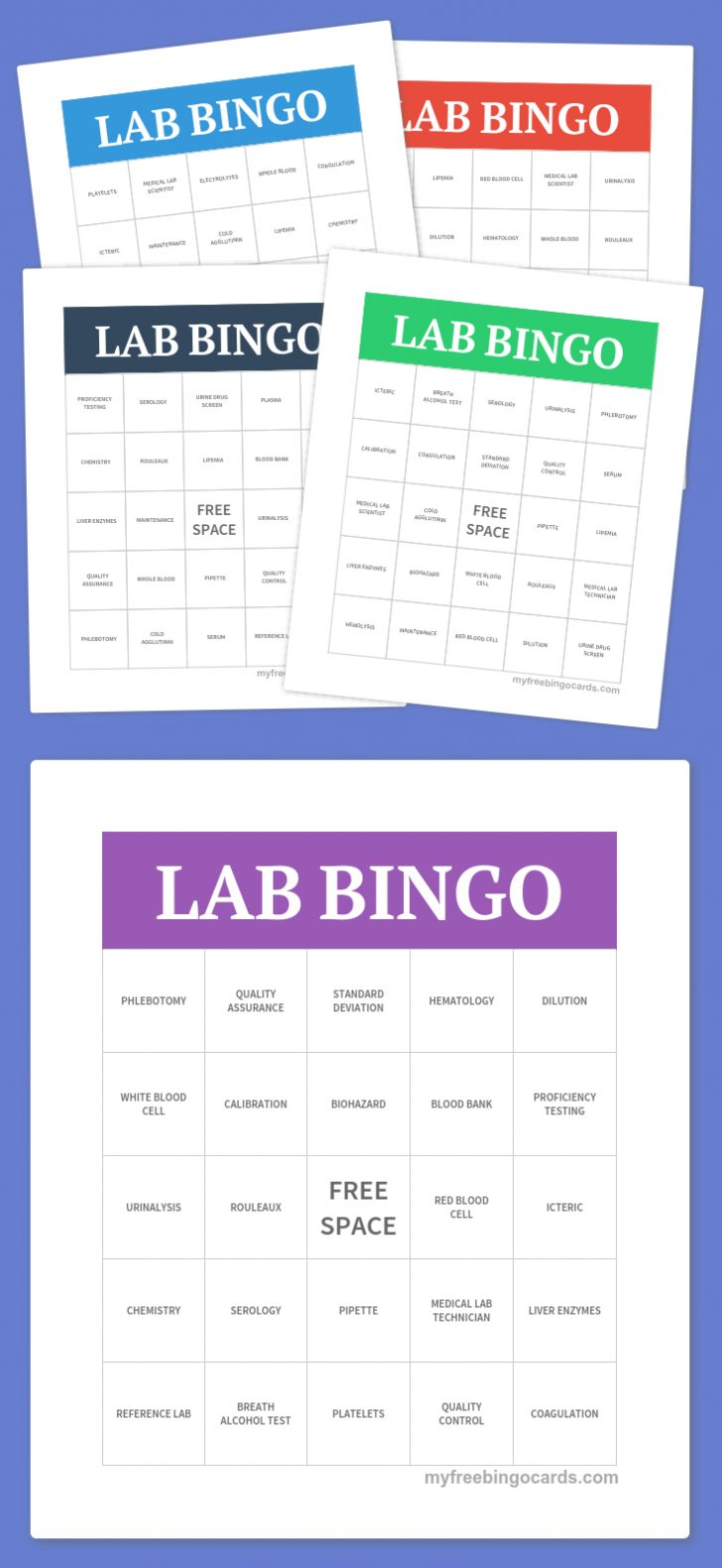Free Printable Science Bingo Cards Printable Bingo Cards