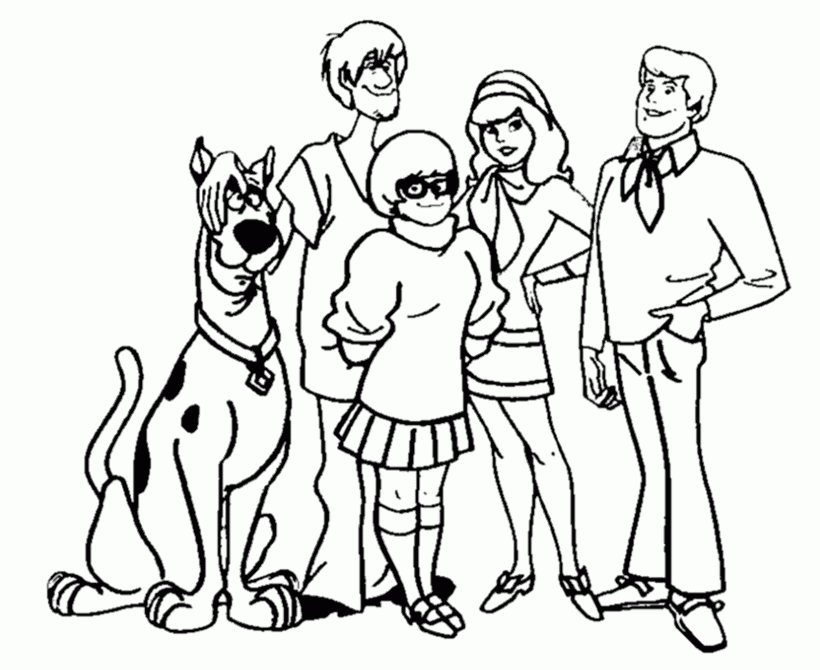 Free Printable Scooby Doo Coloring Pages Coloring Home