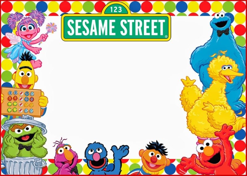 Free Printable Sesame Street Birthday Invitations Template Printable
