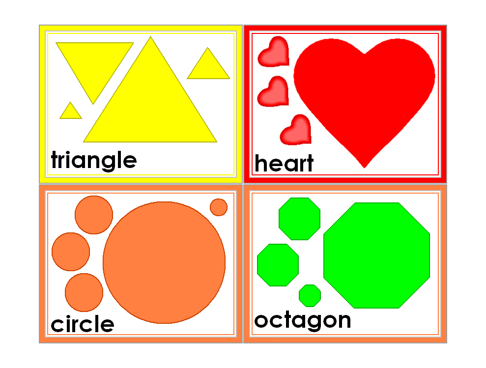 Free Printable Shape Flash Cards