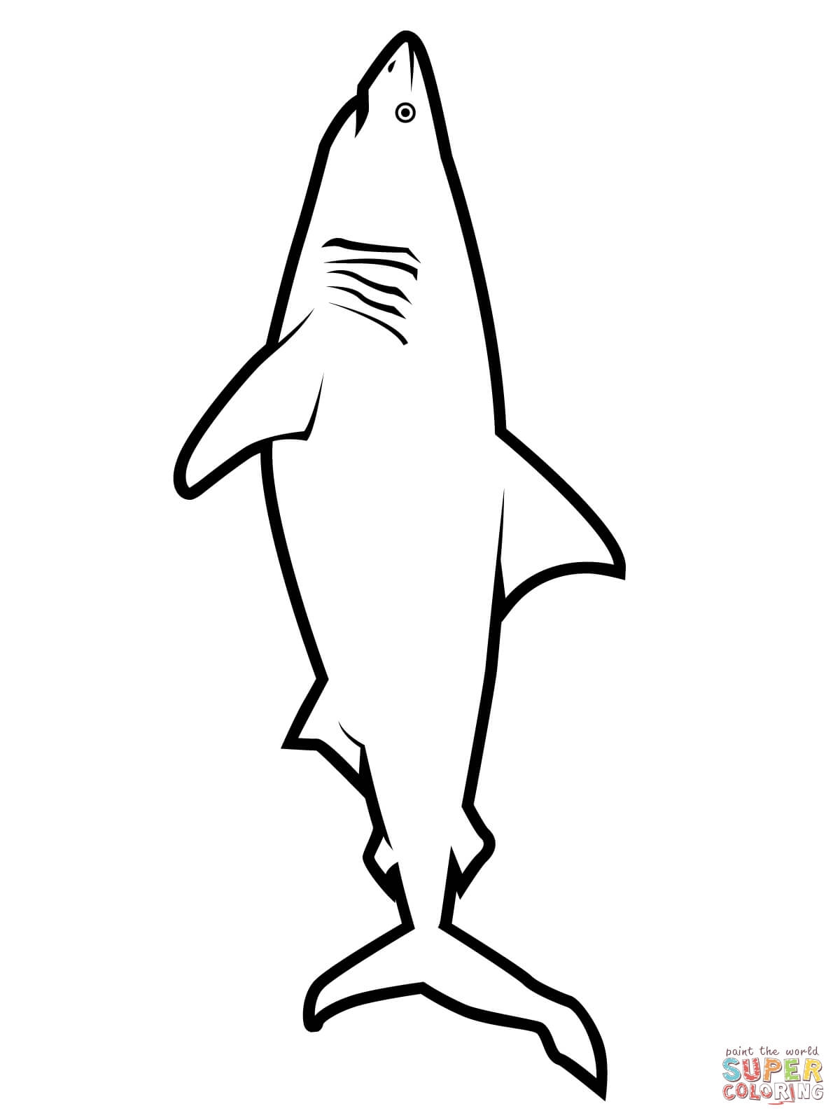 Shark Printable Coloring Pages