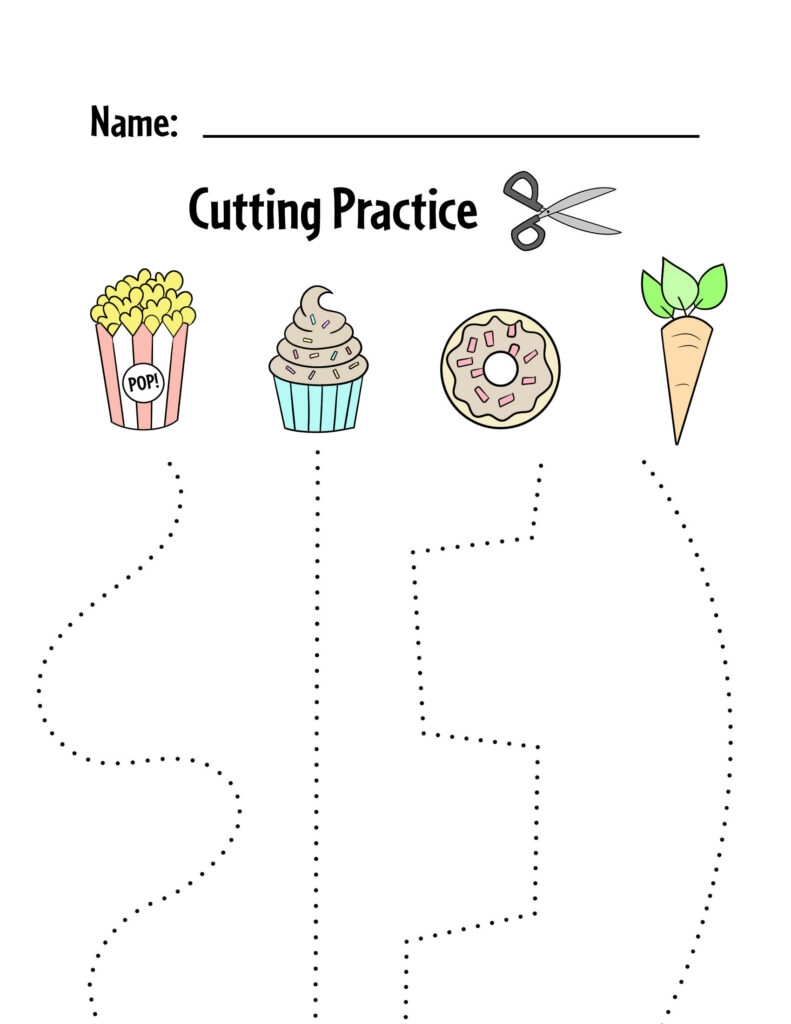 Free Printable Spring Cutting Worksheets The Keeper Of The Memories 