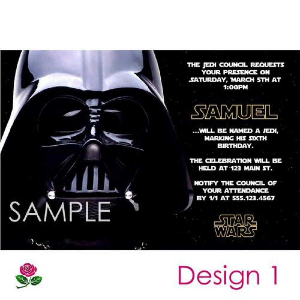 Free Printable Star Wars Invitation Template Printable Templates