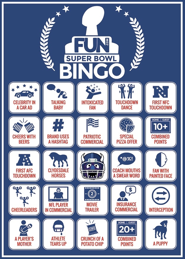 Free Printable Super Bowl Bingo Cards Printable Online