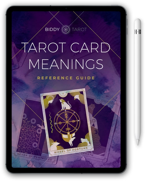 FREE PRINTABLE Tarot Card Meanings Reference Guide Biddy Tarot