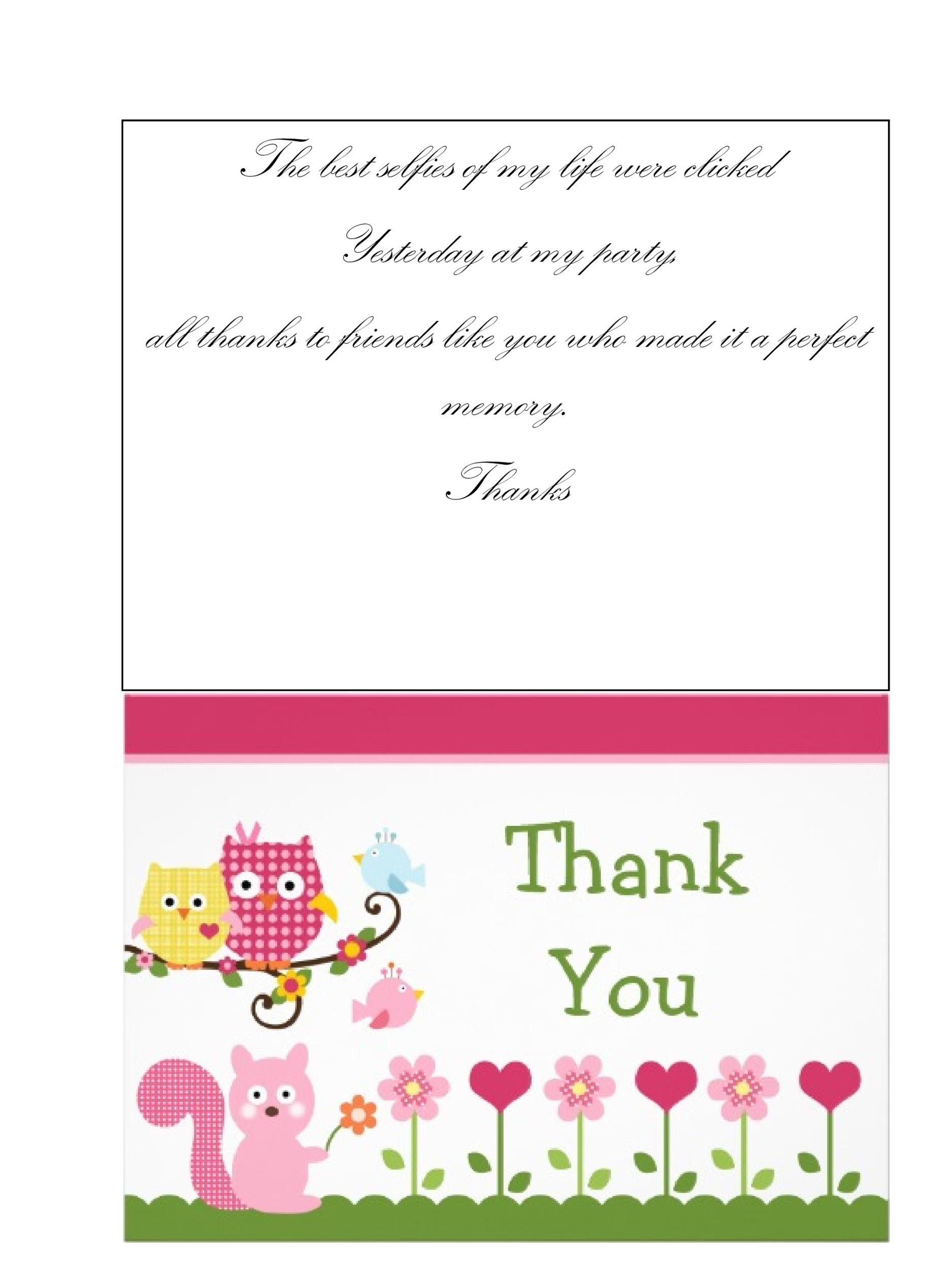 printable thank you card for business