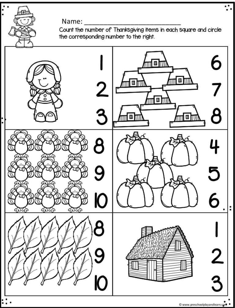 thanksgiving crafts for preschoolers free printable