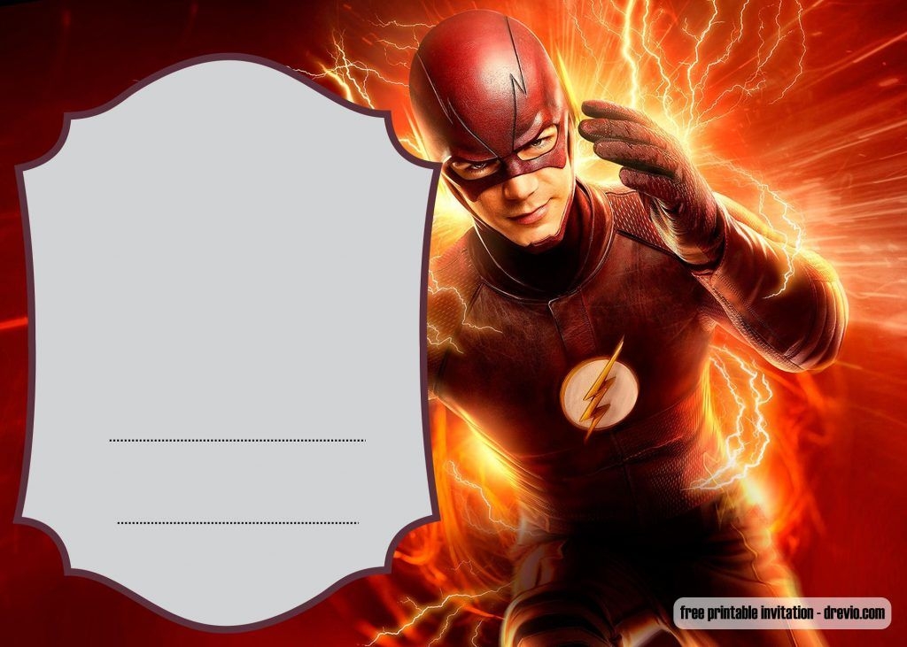 FREE Printable The Flash Invitation Template