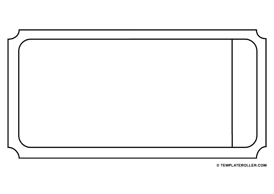 free ticket template printable