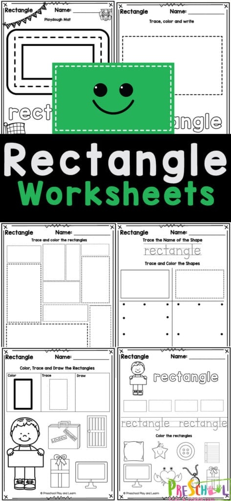 Free Printable Tracing Shape Rectangle Worksheet Kiddoworksheets 
