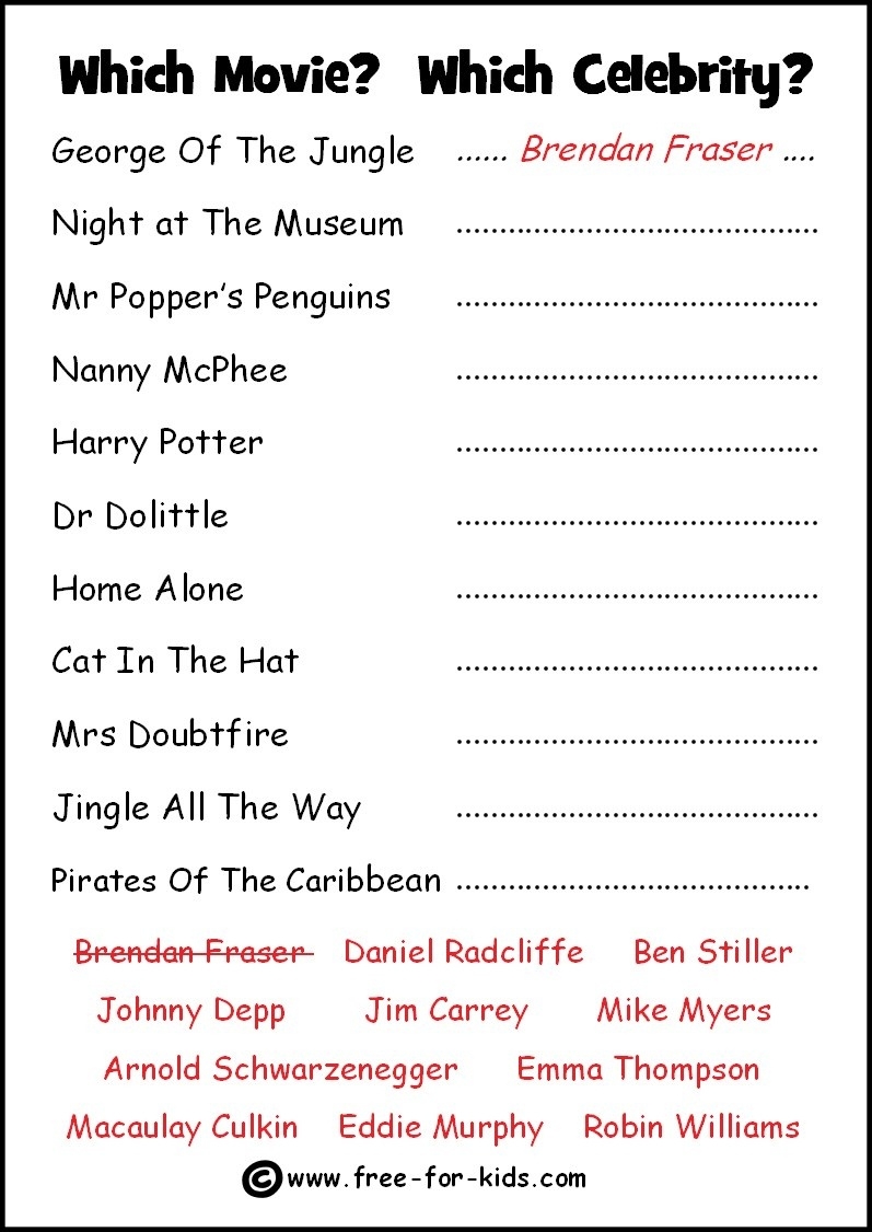 Free Printable Trivia Questions And Answers Free Printable