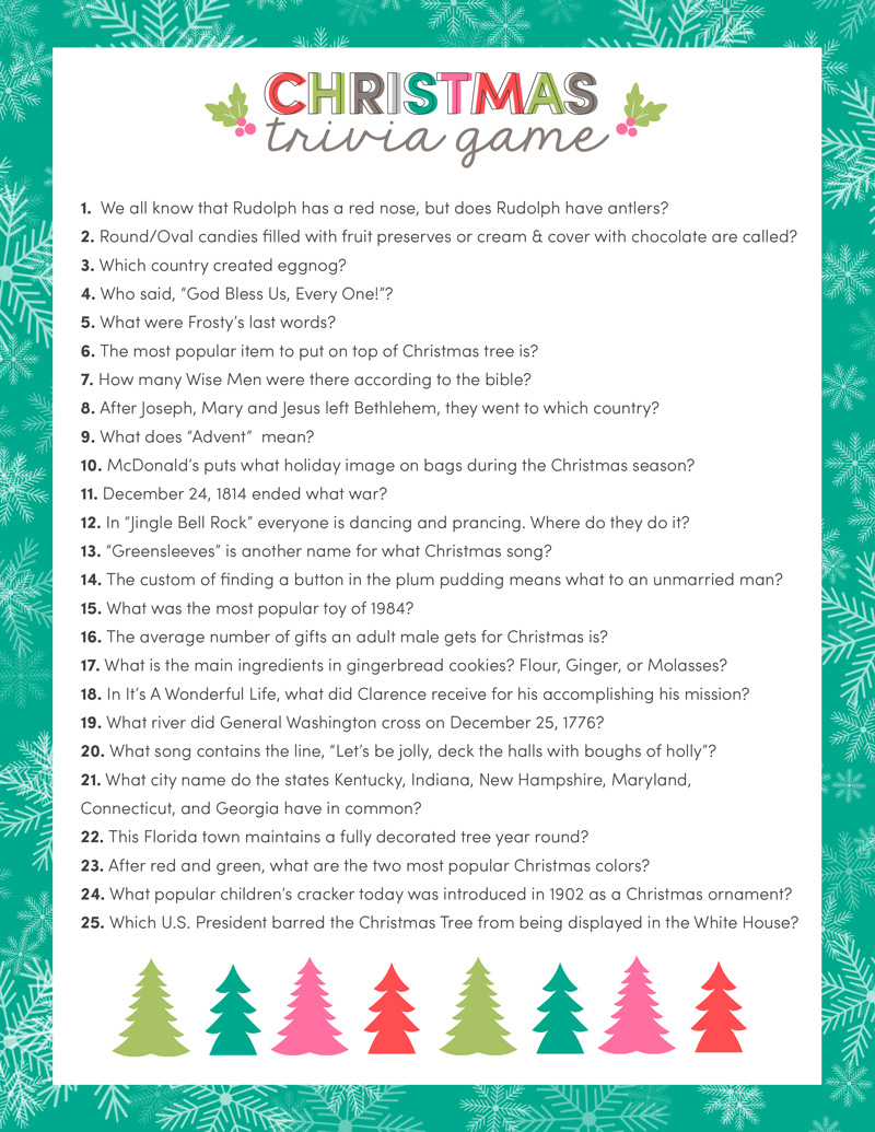 free printable trivia games for adults