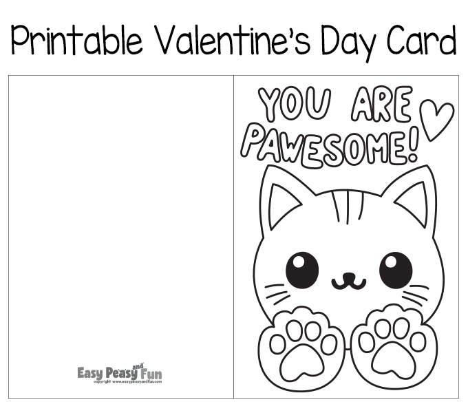 Free Printable Valentine 39 s Day Cards To Color Easy Peasy And Fun