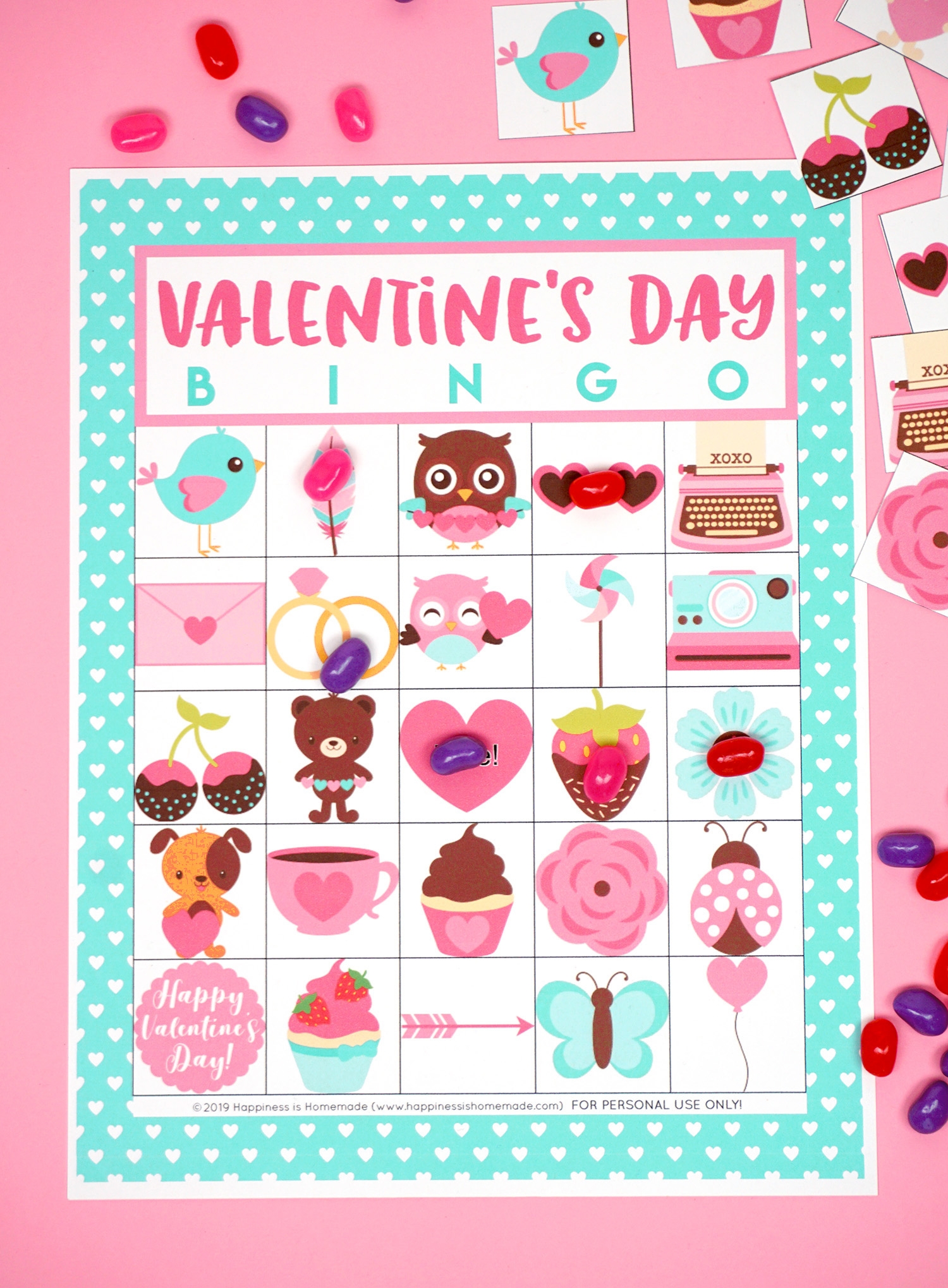 Free Printable Valentine Bingo Happiness Is Homemade Printable 