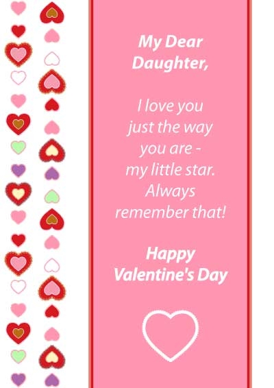 Free Printable Valentines Day Cards For Daughter Free Templates Printable
