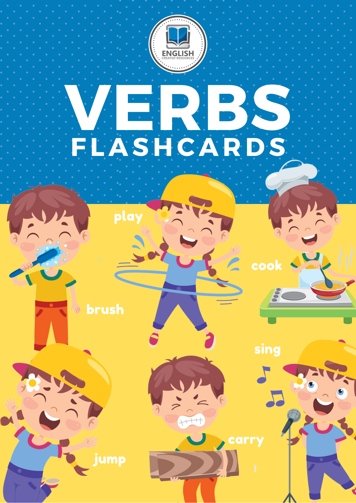verb pictures for kids printable