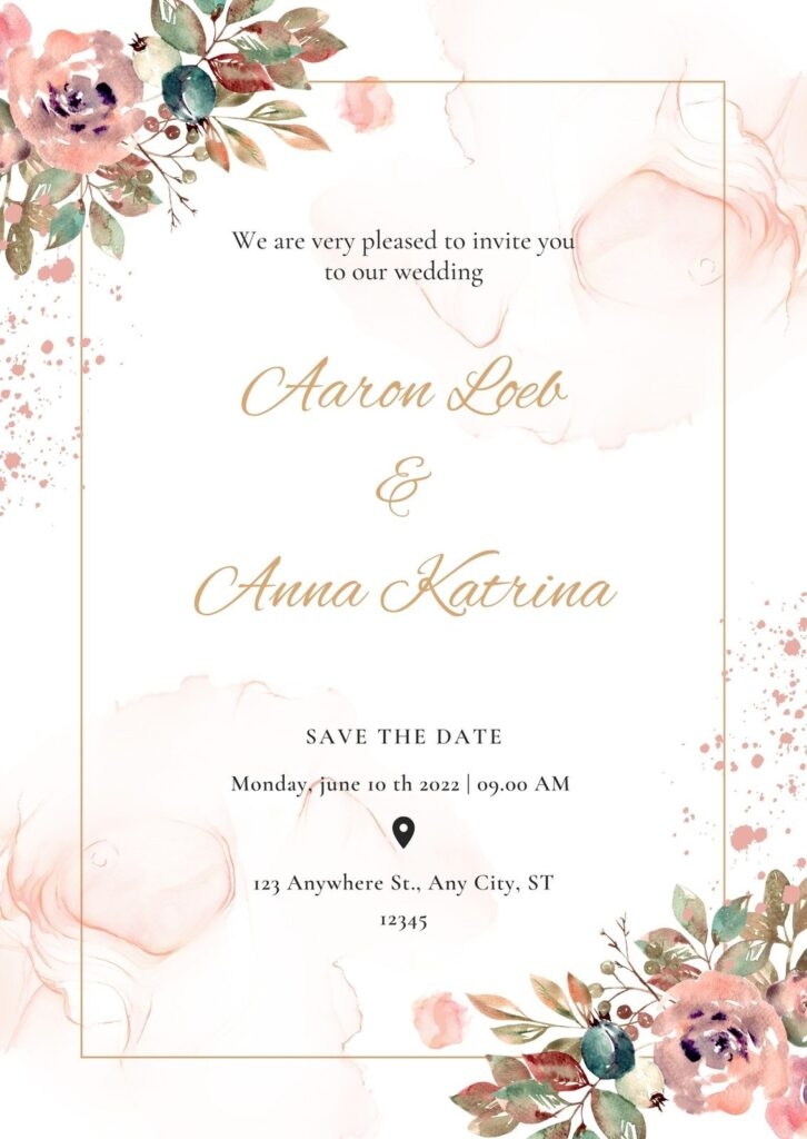 Free Printable Wedding Cards Free Printable Templates