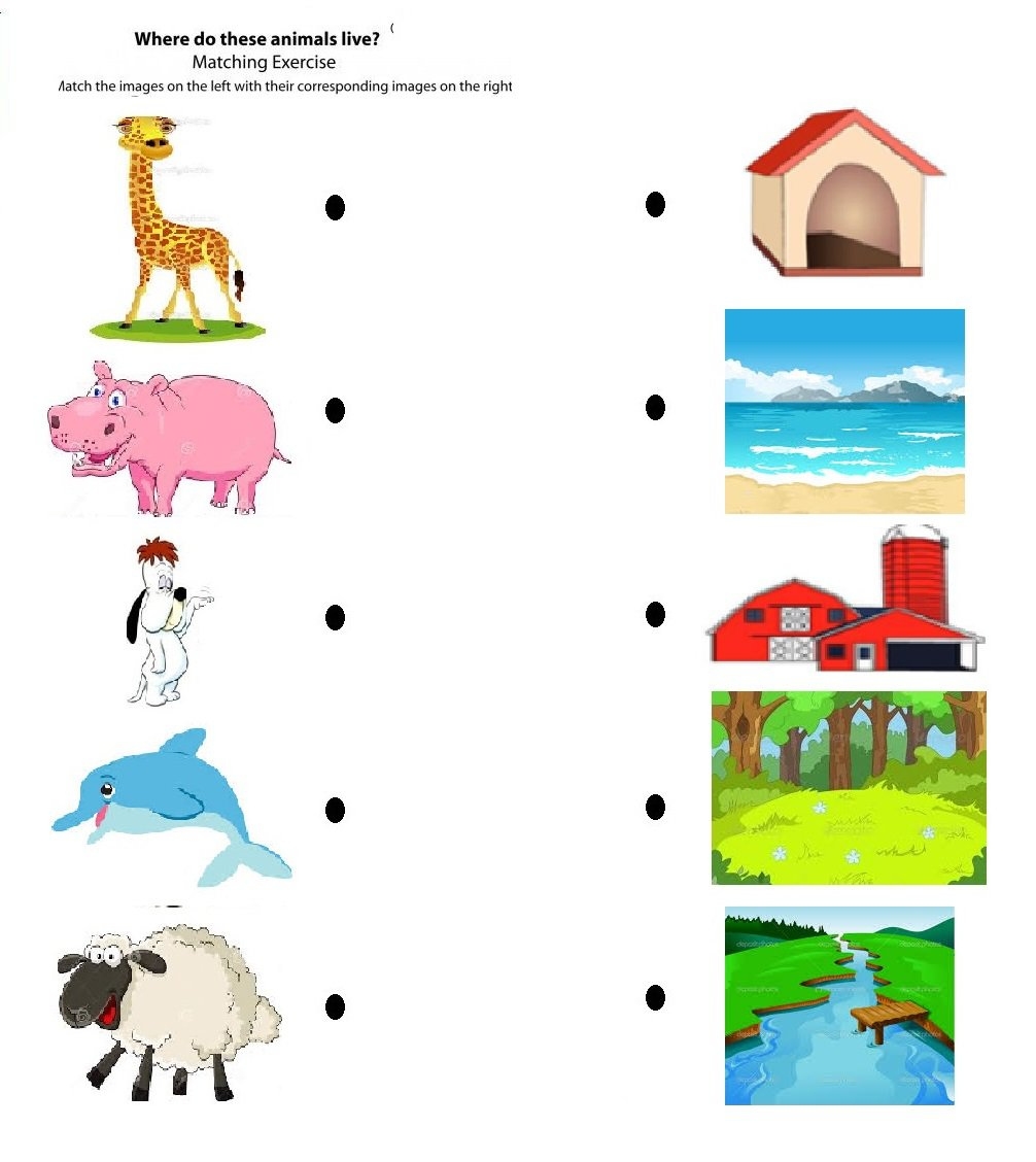 Free Printable Worksheets Animal Habitats Rossy Printable