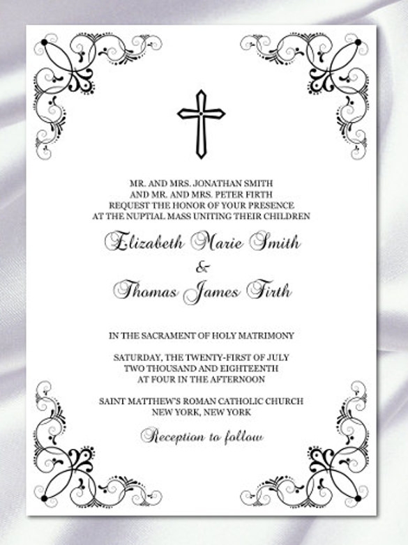 free religious invitation templates printable