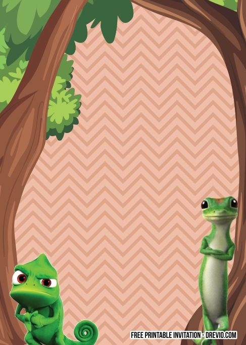 free reptile birthday invitation templates