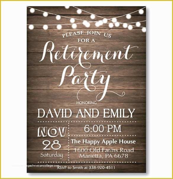 free editable retirement invitation templates for word