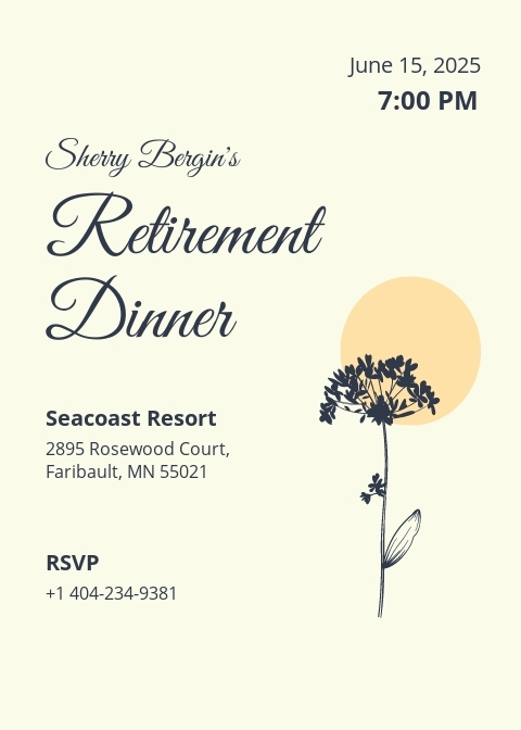 Free Retirement Invitation Word Templates 24 Download Template