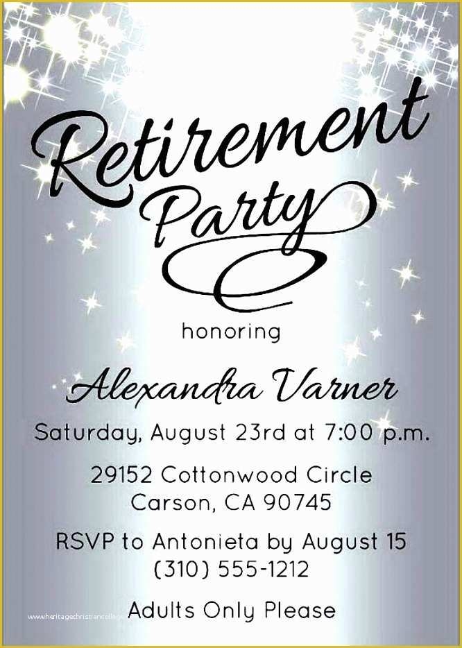 free printable retirement party invitation templates for word