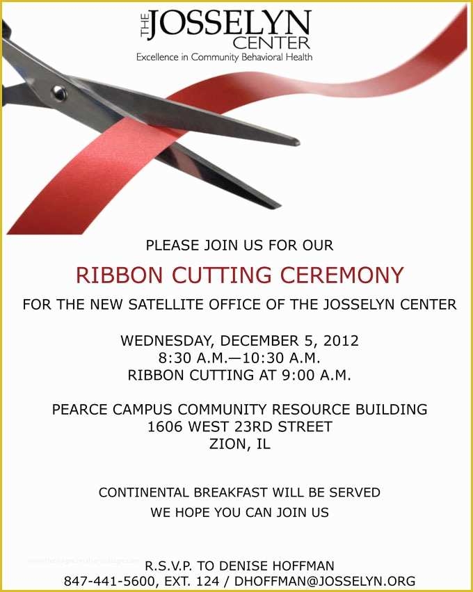 free ribbon cutting invitation template