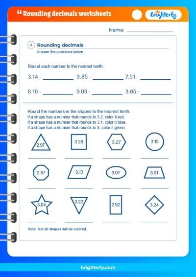 Free Rounding Decimals Worksheets For Kids PDFs Brighterly